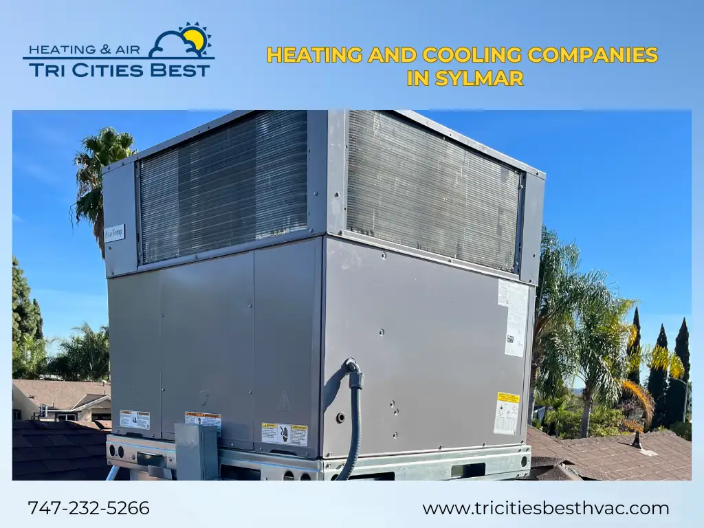 Commercial rooftop HVAC unit installed by Tri Cities Best Heating and Air in Sylmar, CA
